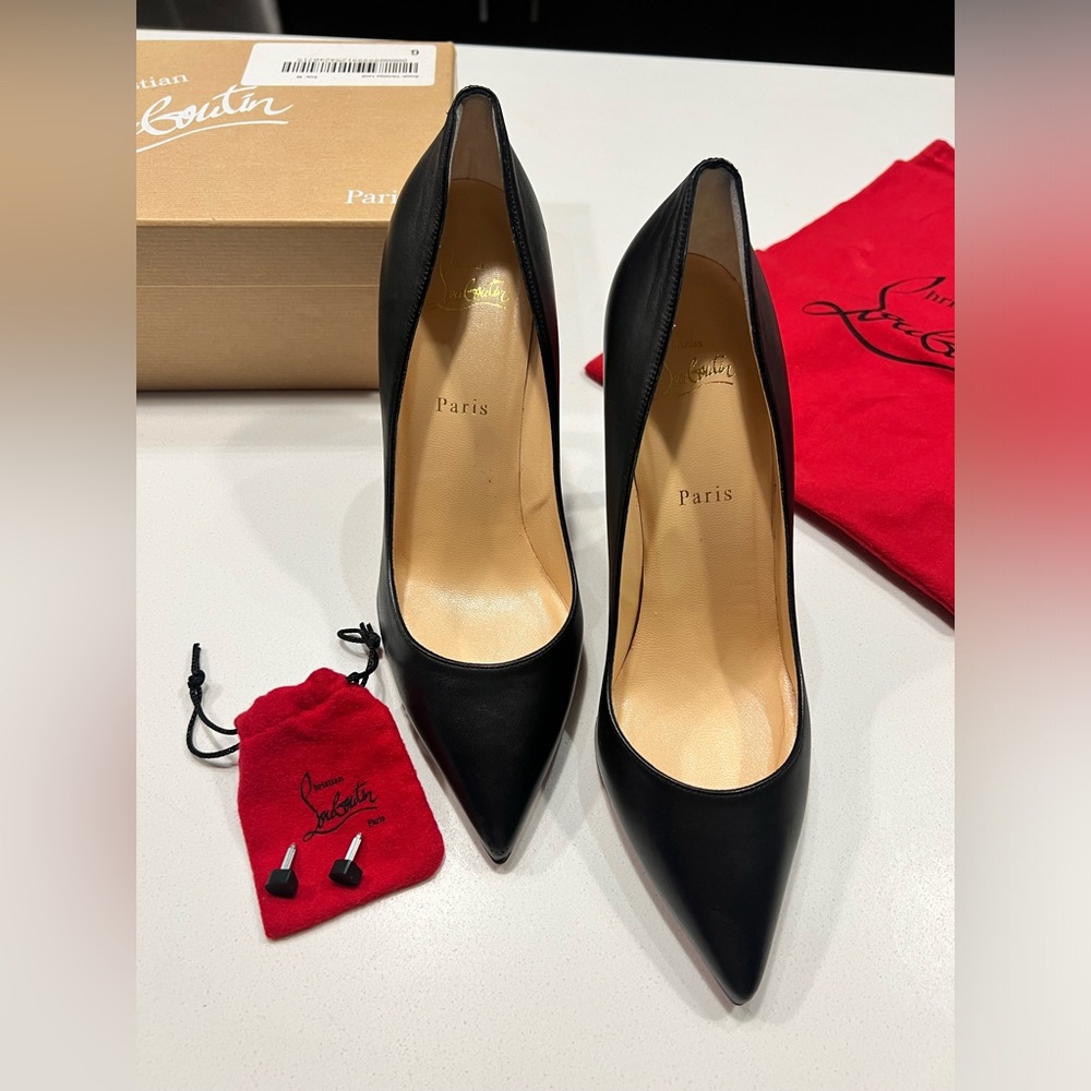 Christian Louboutin Pigalle 100 Nappa Valley Black Size 40